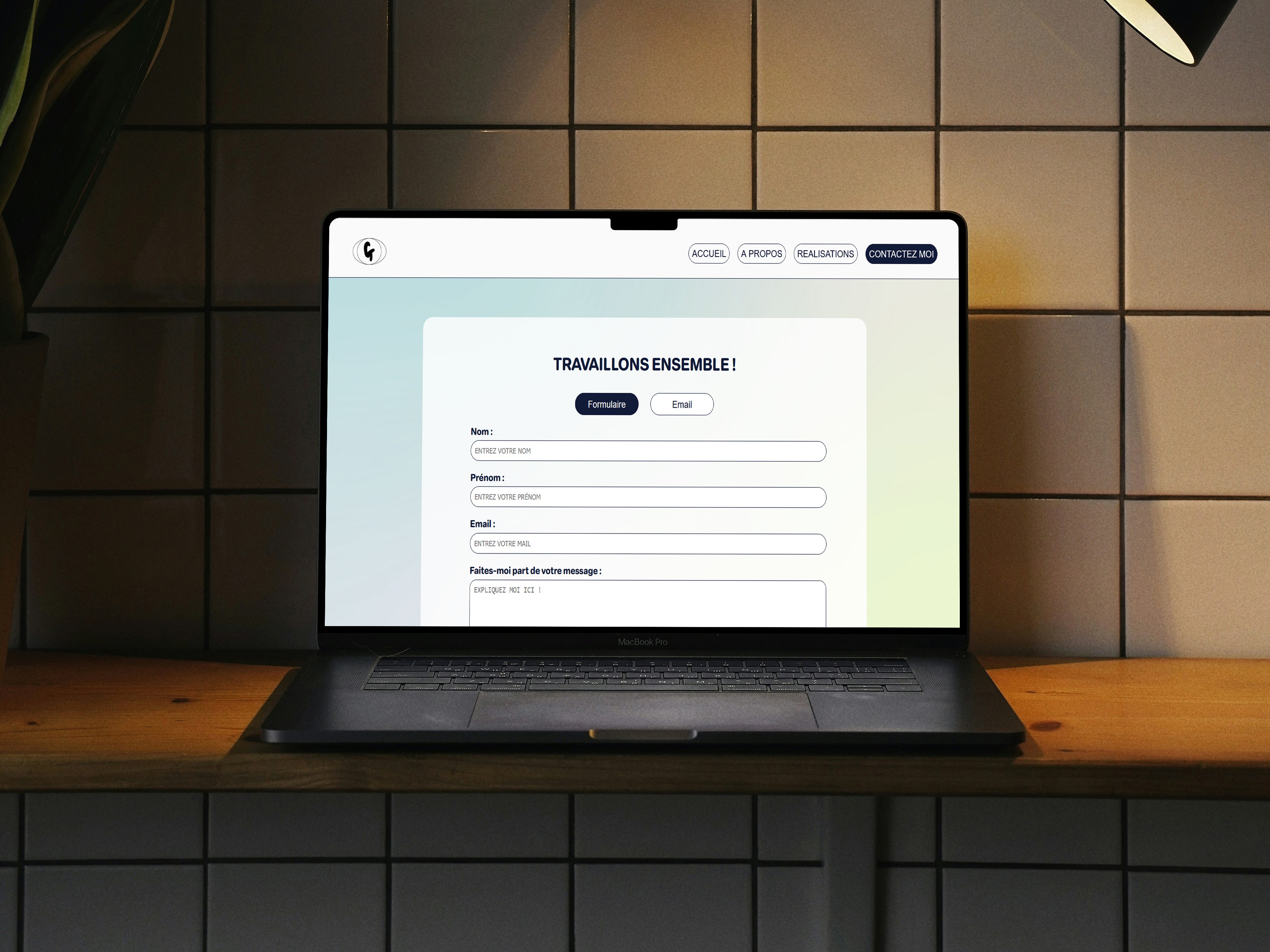 image de mon formulaire de contacte